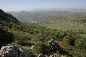 Ventimiglia di Sicilia visto dai monti  